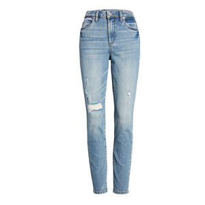 Blank NYC women's The Great Jones Ripped High-Rise Skinny Jeans Size 26